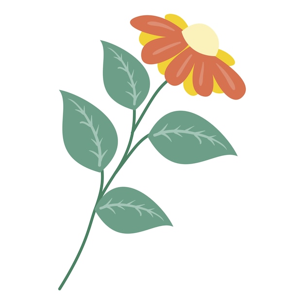 Dibujo de flores dibujado a mano