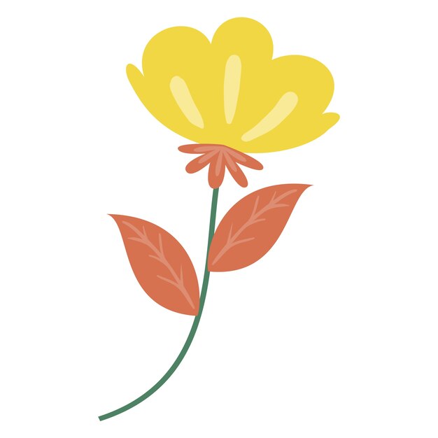 Dibujo de flores dibujado a mano