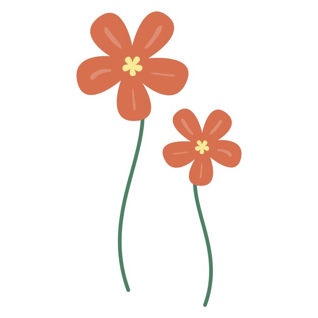 Dibujo de flores dibujado a mano