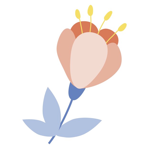 Dibujo de flores dibujado a mano