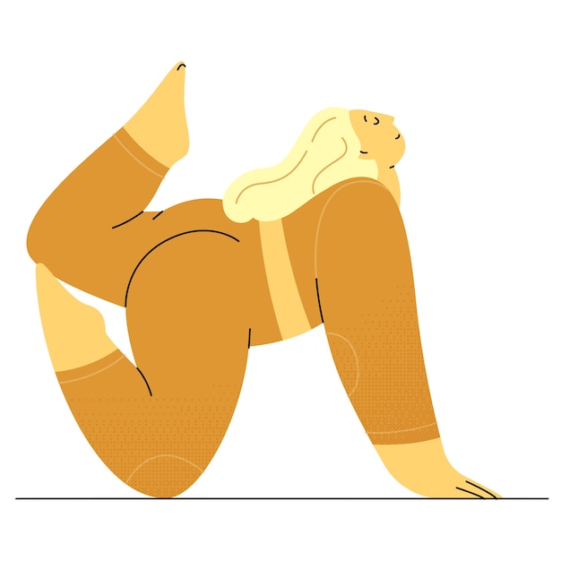 Dibujo de posturas de yoga