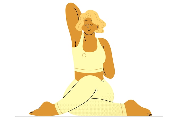 Dibujo de posturas de yoga