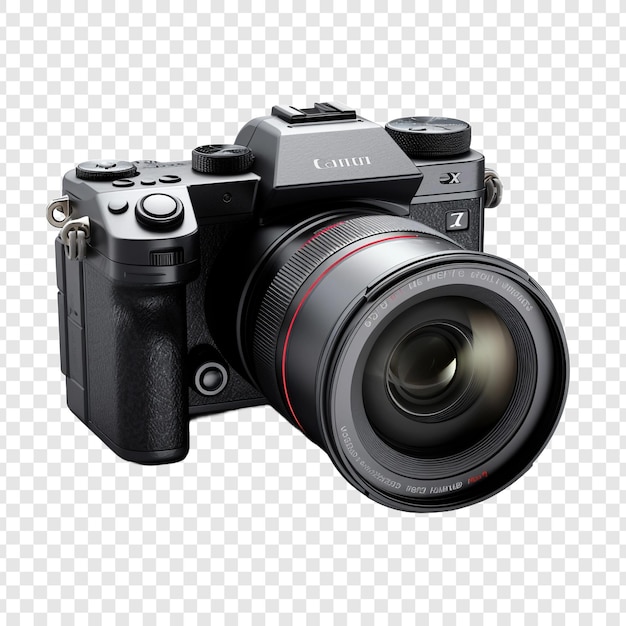Gratis PSD digitale camera geïsoleerd op transparante achtergrond