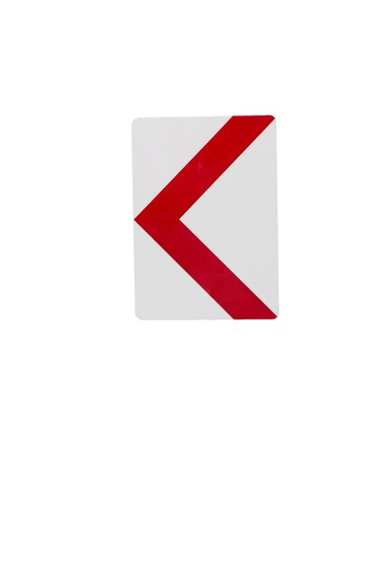Dirección de señalización de la flecha aislada