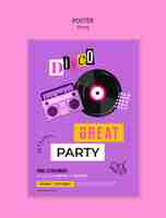 PSD gratuito disco night party template