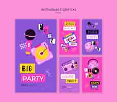 Gratis PSD disco night party template