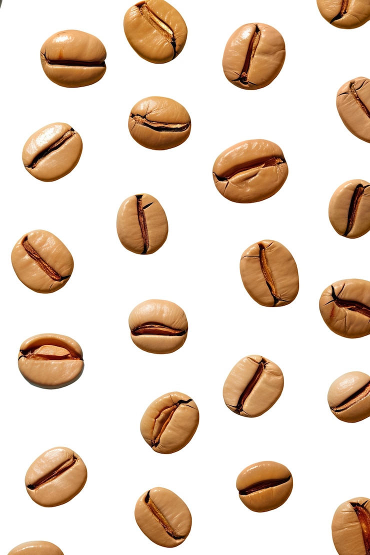 PSD gratuito disegno a disegno di chicchi di caffè