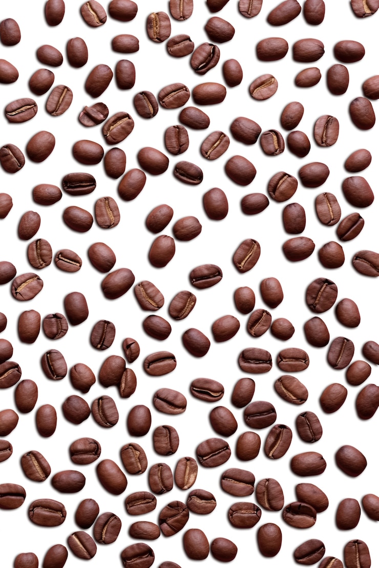 PSD gratuito disegno a disegno di chicchi di caffè