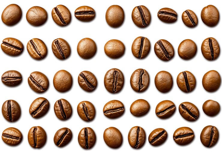 PSD gratuito disegno a disegno di chicchi di caffè