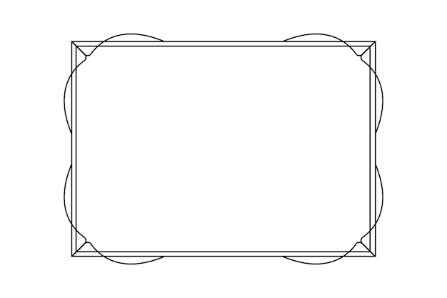 Disegno artistico a cornice nera