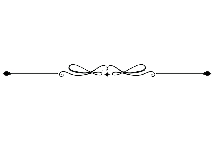 PSD gratuito disegno decorativo del divisore di linee