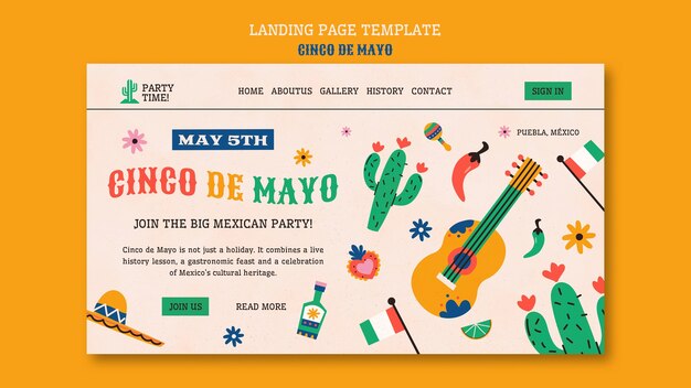 Disegno del modello Cinco de Mayo
