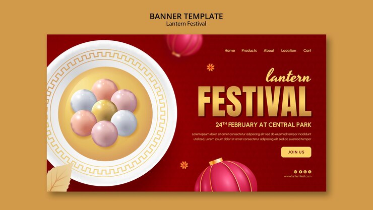 PSD gratuito disegno del modello del festival delle lanterne