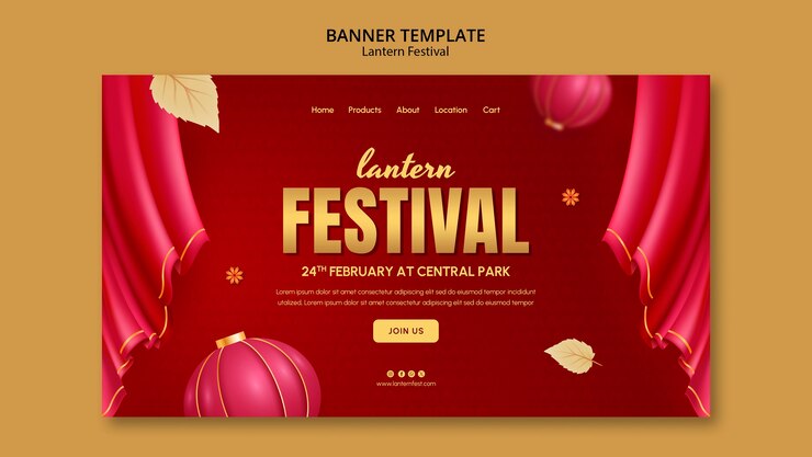 PSD gratuito disegno del modello del festival delle lanterne