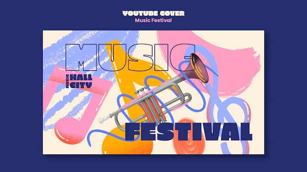 Disegno del modello del festival musicale