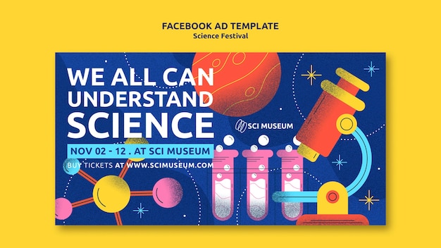 Disegno del modello del festival scientifico