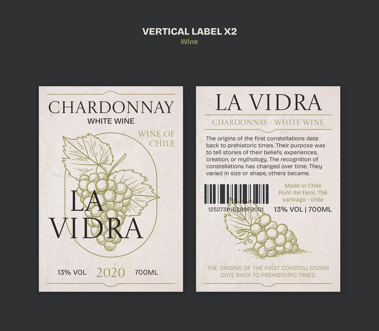 PSD gratuito disegno del modello del vino