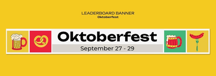 PSD gratuito disegno del modello dell'oktoberfest