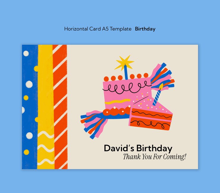 PSD gratuito disegno del modello di compleanno