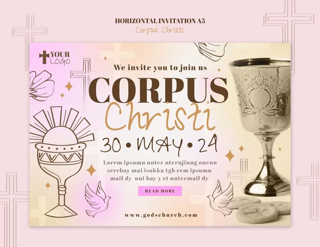 Disegno del modello di Corpus Christi