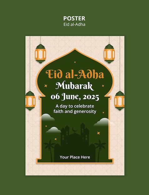 Disegno del modello di Eid al-adha