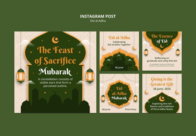 Disegno del modello di Eid al-adha
