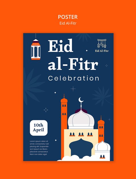 Disegno del modello di Eid al fitr