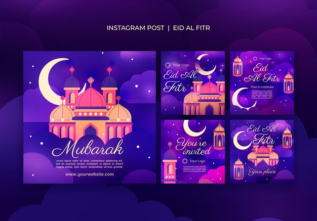 Disegno del modello di Eid al fitr