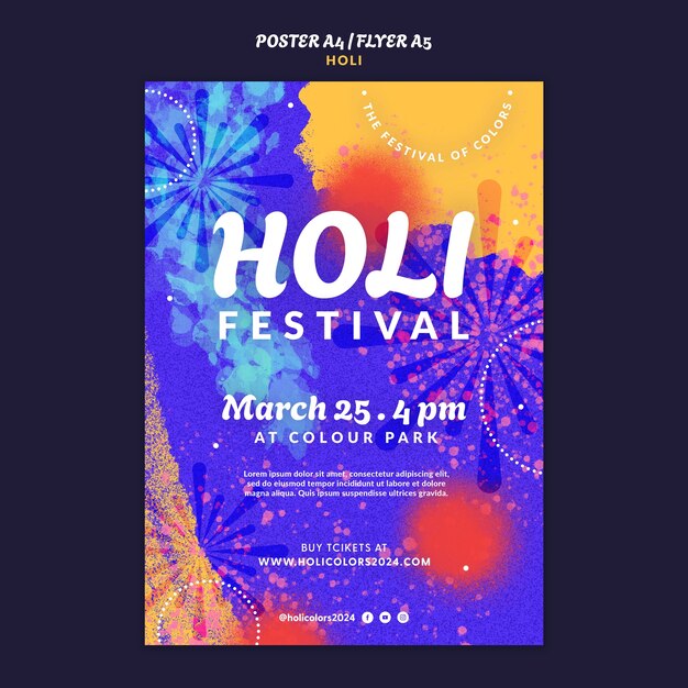 Disegno del modello di Holi