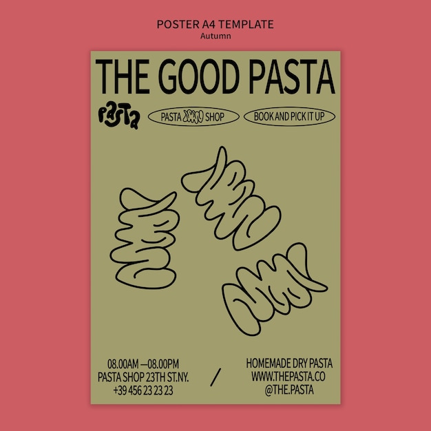 Disegno del modello di pasta