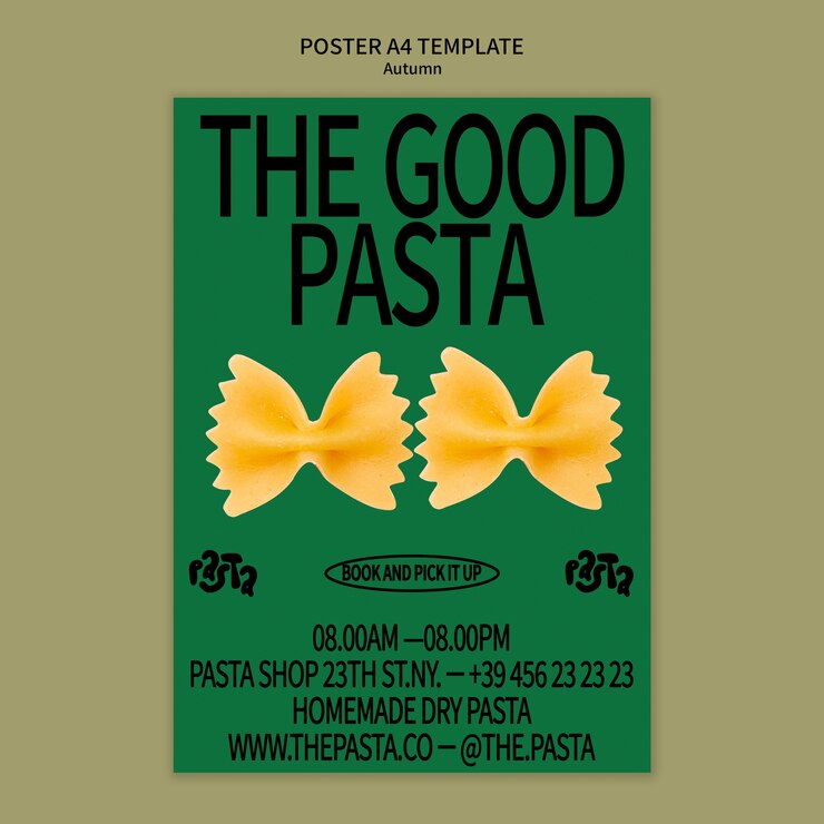 PSD gratuito disegno del modello di pasta