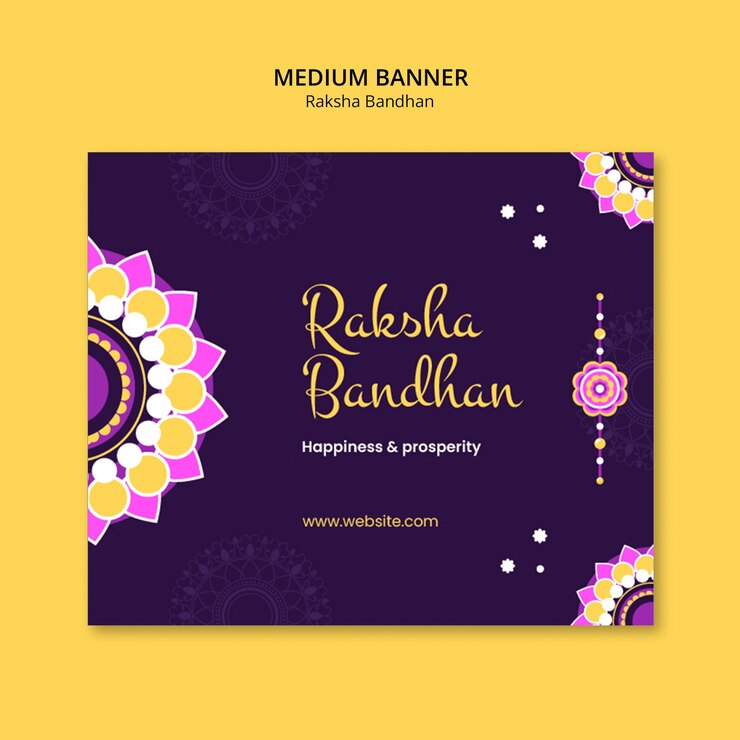 PSD gratuito disegno del modello di raksha bandhan