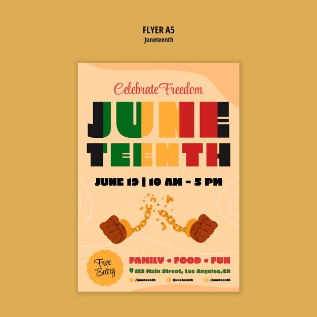 Disegno del modello Juneteenth