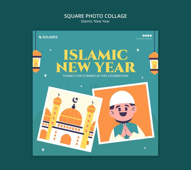 Disegno del modello per il nuovo anno islamico