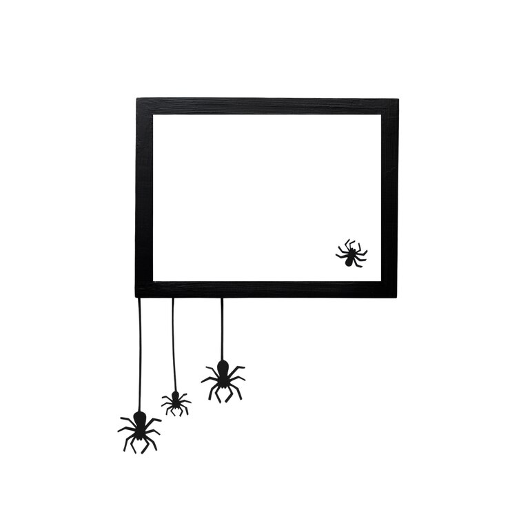 PSD gratuito disegno della cornice di halloween isolato