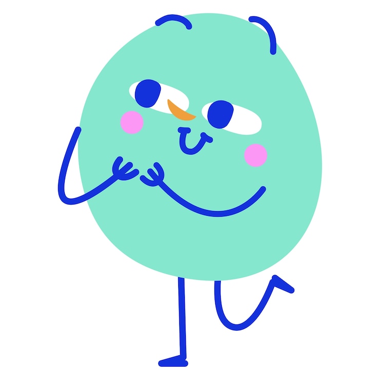 PSD gratuito disegno di icone di personaggi divertenti