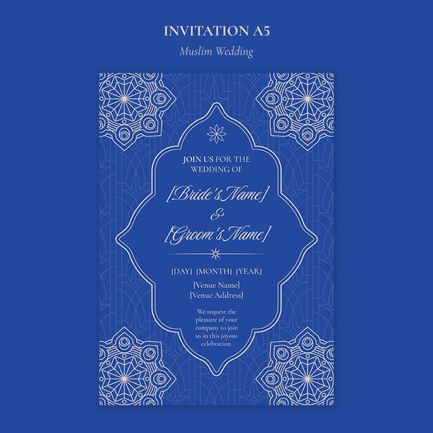Disegno di modelli di matrimoni musulmani