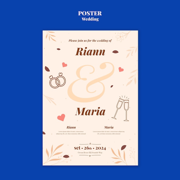 Disegno di modelli per matrimoni