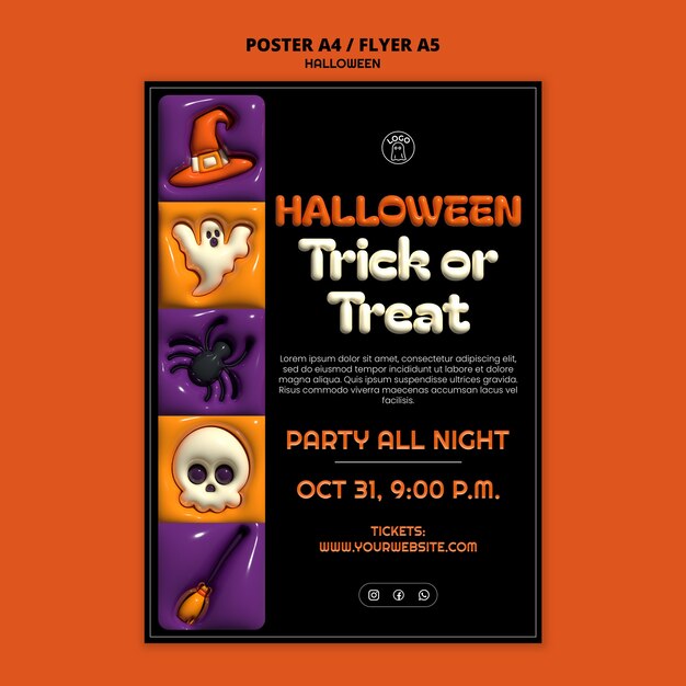 Disegno di modello di Halloween