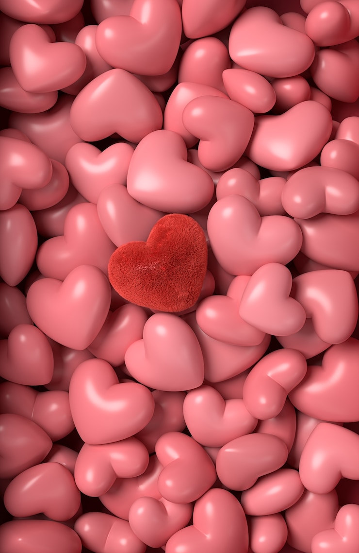PSD gratuito disegno di sfondo per il giorno di san valentino