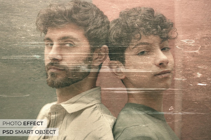 PSD gratuito disegno effetto foto grunge
