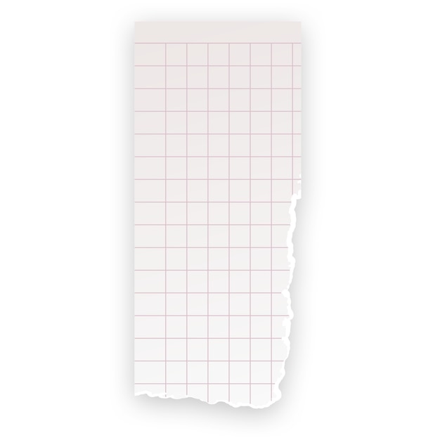Disegno realistico delle strappi di carta
