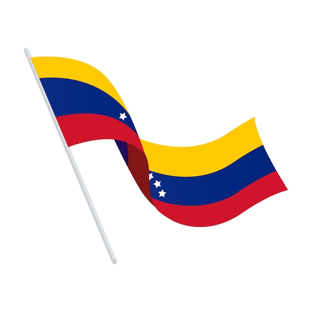 PSD gratuito diseño de la bandera de venezuela aislado