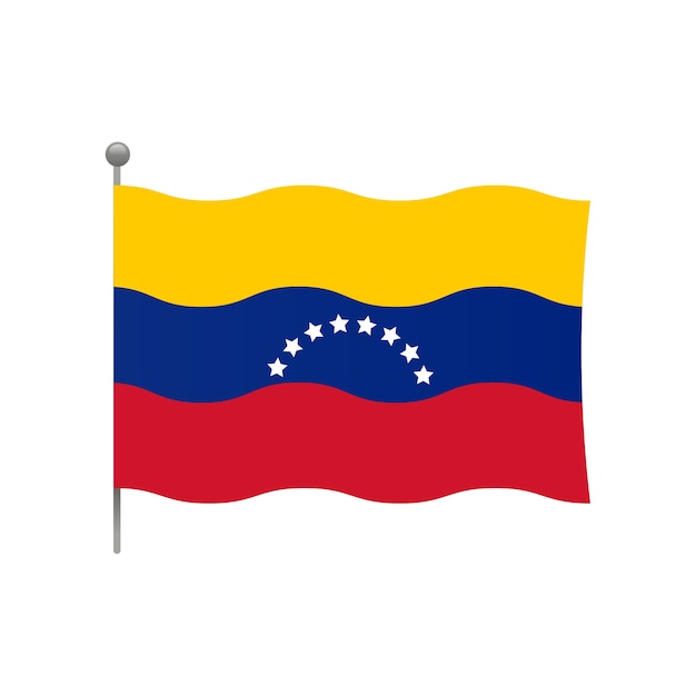 PSD gratuito diseño de la bandera de venezuela aislado
