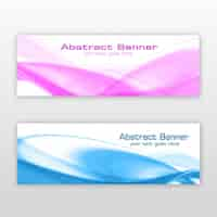 PSD gratuito diseño de banners abstractos