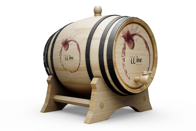 Diseño de barril de vino