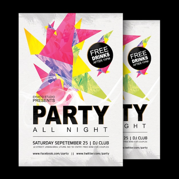 Diseño de cartel de fiesta
