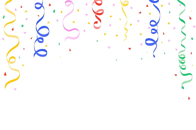 PSD gratuito diseño de confeti colorido de cumpleaños