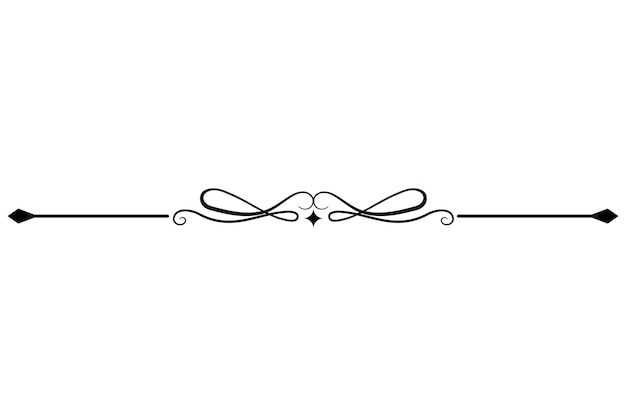 Diseño decorativo del divisor de líneas