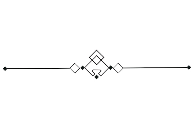 Diseño decorativo del divisor de líneas
